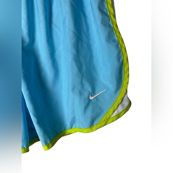 Nike Dri-FIT Tempo Running Shorts Blue Green Trim Women’s Size XL - Picture 2 of 6